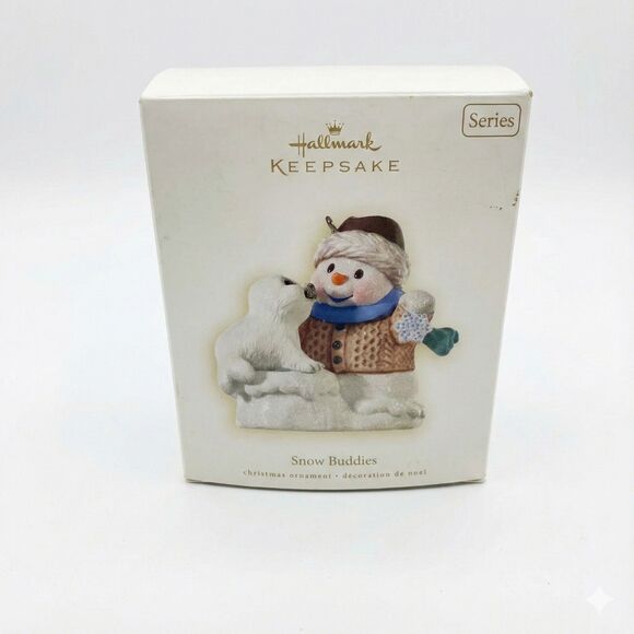 2009 Hallmark Keepsake Ornament SNOW BUDDIES 12th Series Snowman Seal QX8095 Box - Picture 8 of 15